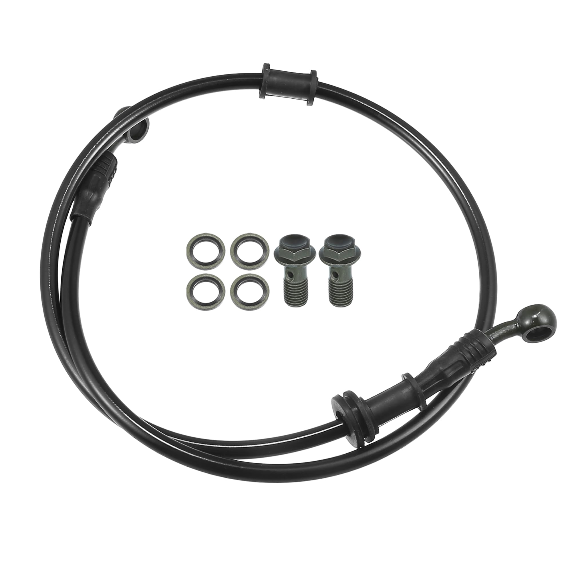 

Partuto Тормозной шланг Мотоциклетный шланг сцепления - Шланг Мотоциклетный - Черный 1 комплект 28° 90см 90cm чёрный