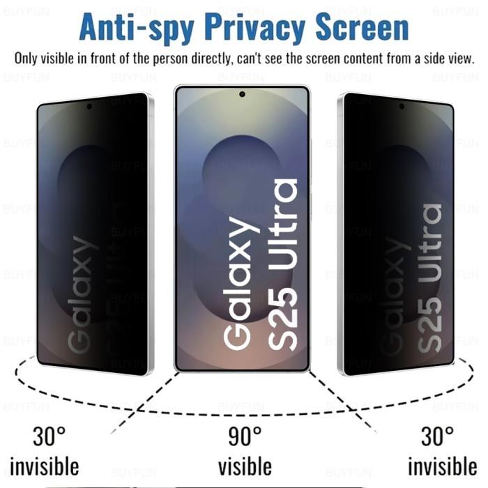 2PCSAnti Spy SAMSUNG S26 S25 S24 S23 PLUS/ FE/ ULTRA Tempered Glass Screen Protector Anti Spy Privacy Glass Full Cover Premium Quality - Full Cover