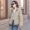 Winter New Down Cotton Clothes Women's Short Stand-up Collar Small Thickened Fashion Coat Bread Cotton-padded Clothes