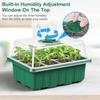 Heavy Duty Seed Starter Kit, Plant Tray with Humidity Dome and Base, Outdoor Friendly with Vent Hood & Drainage Holes