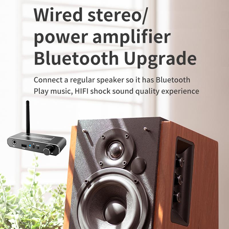 HIFI Bluetooth 5.2 Audio Receiver DAC Coaxial Digital To Analog Converter 3.5mm AUX RCA Mic U-Disk Jack Stereo Wireless Adapter