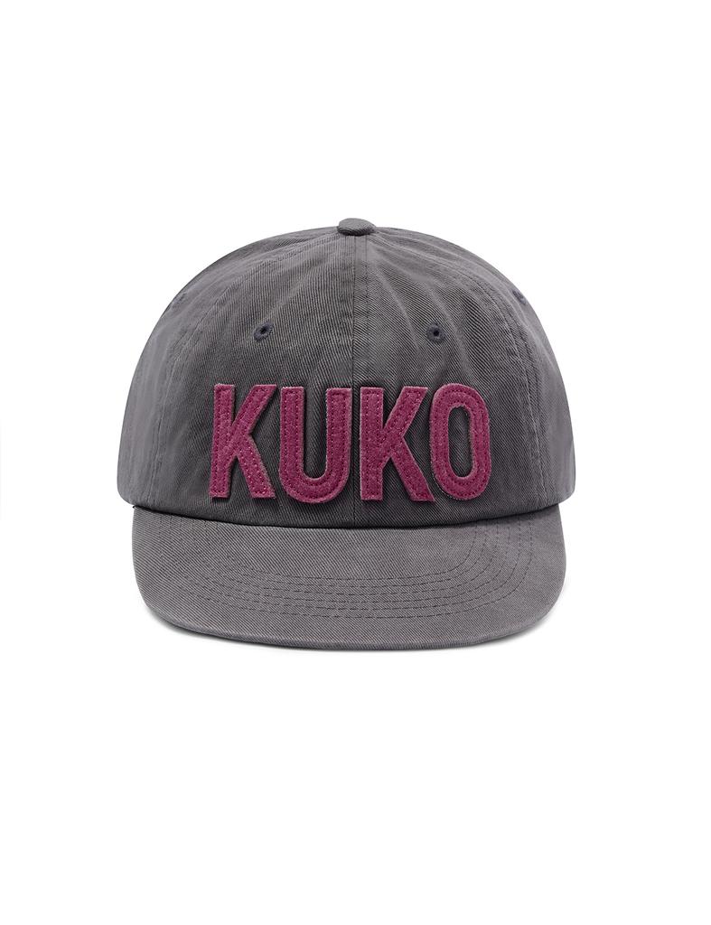 Kuko Logo 6-Panel Cap_Gray Pink
