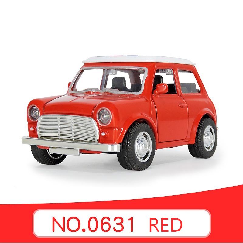 Детская игрушечная машинка с откатным механизмом, игрушечная машинка из сплава, классическая модель автомобиля, подарки для детей NO.0631 красный