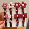 Red Polka Dot Hair Ties for Girls - Princess Baby Updo Ponytail Accessories