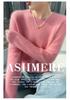 Lekasha Women's Slim Fit 100% Cashmere Round Neck Sweater - Solid Color, Long Sleeve.