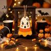 Lightweight Festive Hanging Set Halloween Wooden Decor, Vintage Ghost Pumpkin Pendant Decorations, Cartoon Moisture Proof Decorative Accents