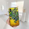 BF101 Starry Night Van Gogh Painting Soft Shell Phone Case for iPhone 16 15 14 13 12 Pro Max Plus Mini