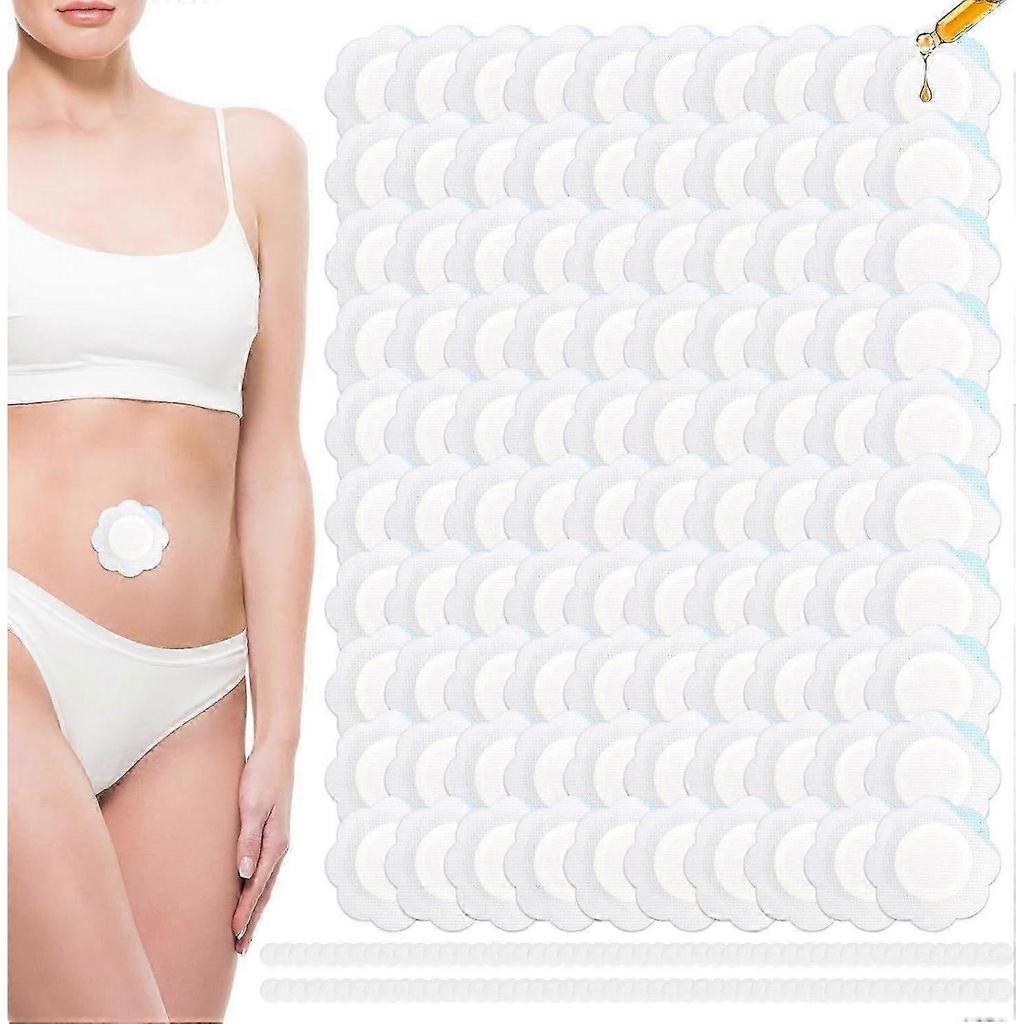 2025 Latest Model 100pcs Castor Oil Pack Wrap for Belly Button, Disposable