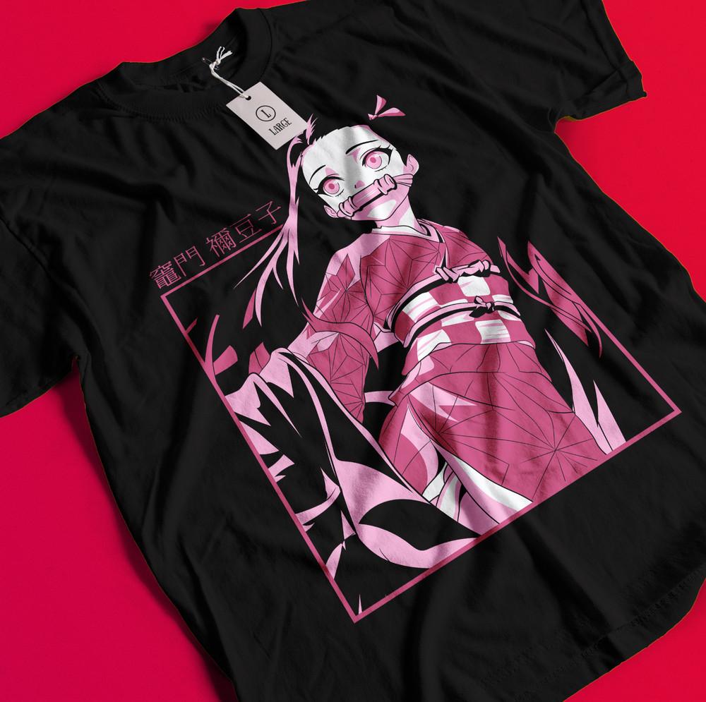 

Demon Slayer Shirt Tanjiro Tshirt Nezuko T-Shirt Muzan Doma Tee Inosuke Zenitsu BB897 2XL