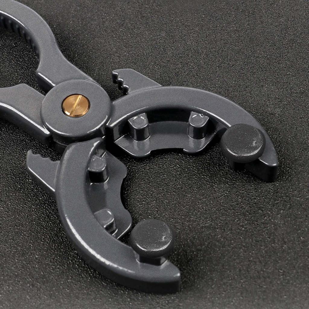Gas Valve Wrench, 3 in 1 Multifunctional Can Opener Walnut Tank Wrench