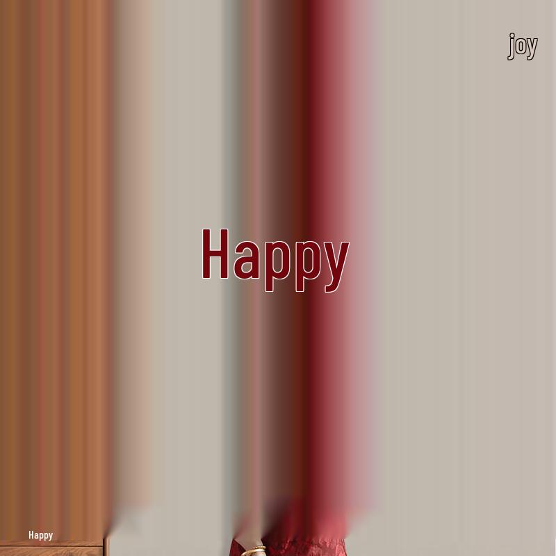 Handun Wine Red Double Happiness Wedding Decal