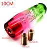 HANSWD Universal Crystal Shift Knob Bubble Octagon Sparkling Clear Bubble with 3 Adapters Red + White + Green (B-10CM)