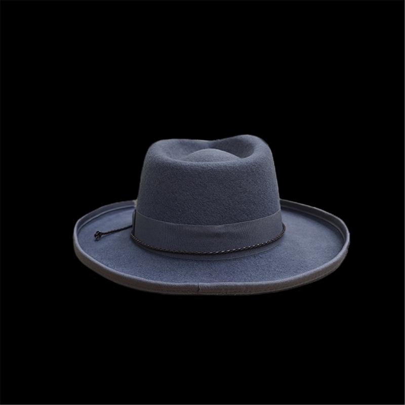 Vuxen Trilbyhatt Bekväm Fransk Stil Bandhatt Rephatt Vuxen Festival Party Festival Formell Samling Fedorahatt