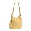 COACH Bleecker 28 Texture Design Cow Leather Bucket Bag Shoulder Bag Large Women's Yellow