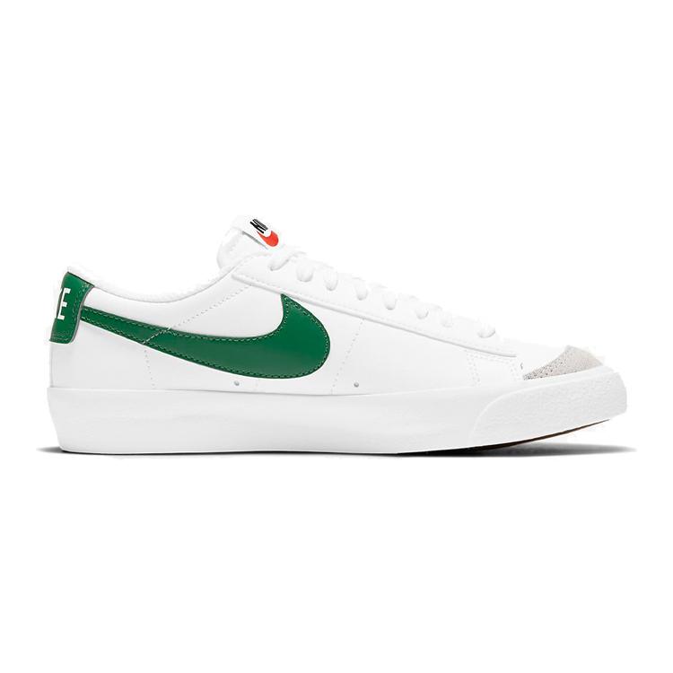 Nike Blazer 77 Low top Skateboard Shoes White Green Unisex DA4074-115