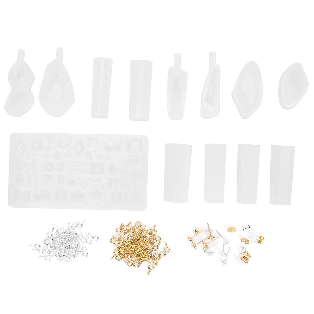 Professional DIY Jewelry Silicone Mold Earring Pendant Making Mold Eye Screw Accessory Set