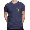 Palestine In Arabic With Palestinian Map And Flag TShirt Men Cotton Tee Shirt Crewneck Short Sleeve T Shirt Plus Size Tops