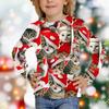 Kid Long Sleeves T-Shirt Fashionable Creativity Christmas Cartoon Animal 3D Print Autumn Casual Sports Versatile Comfortable Loose T-Shirts