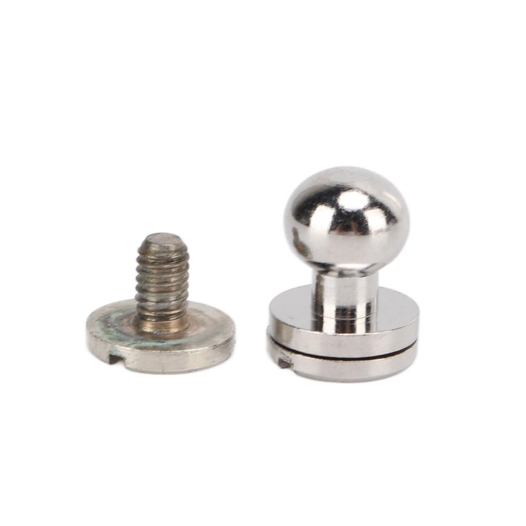20set Brass Rivets Silver Abrasion Resistance Projects Accessories for Belt Handbags