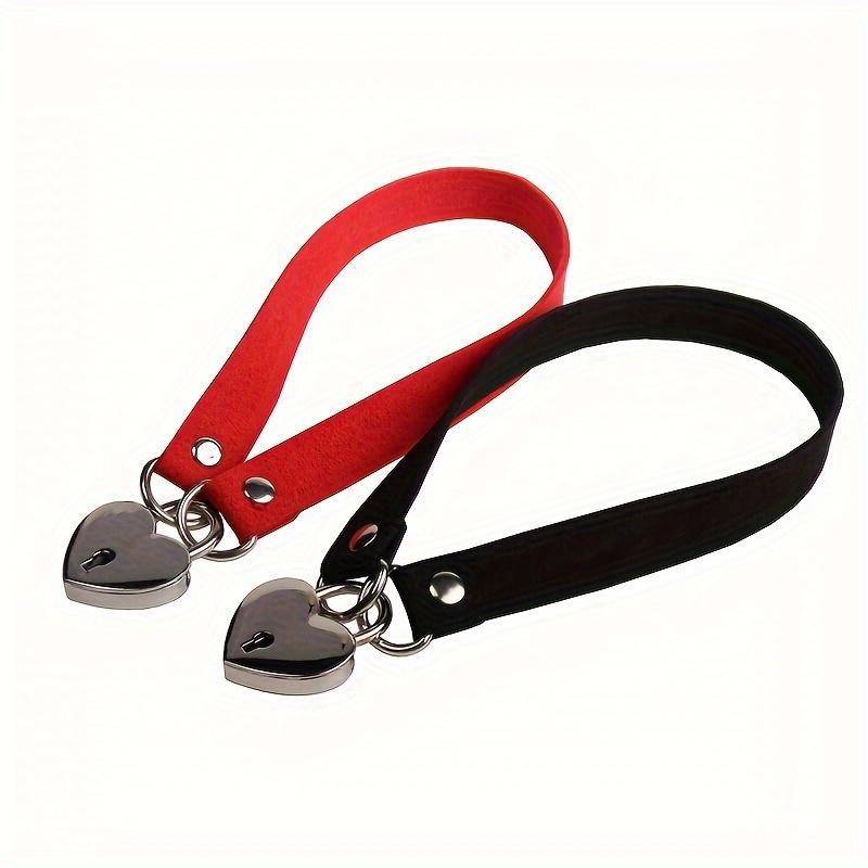 Mode Gothic Punk Stil Gebunden Pfirsich Herz Liebesschloss Halsband Halskette Halsband Mit Schlüsselbein Halskette Für Geburtstag Liebhaber Geschenk
