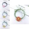 Trendy Ins Women Daisy Flower Hair Rope Headband With Comfortable High-elastic Rubber Band