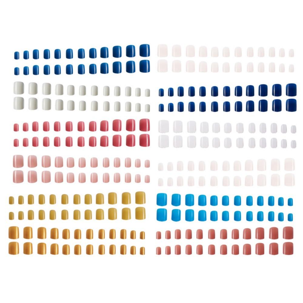 288pcs French Fake Nails Short Nail Tips Detachable False Nails for DIY