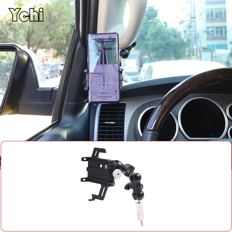 For Toyota Tundra 2007-2013 Aluminium Alloy Car A-pillar Mobile Phone Bracket Multi-Functional Navigation Bracket Accessories