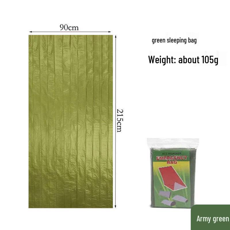 Portable Emergency Survival Sleeping Bag with Multifunctional Insulation for Hiking and Camping