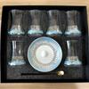 6 Ensembles Tasses à Thé Turques Tasses Ensemble Soucoupes avec Cuillère Tasse à Café Romantique Exotique Tasse à Thé en Verre Décoration de Cuisine Boîte Cadeau
