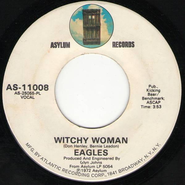 

7-дюймовая пластинка EAGLES - Witchy Woman AS11008 Asylum Records 1972 США Рок Б/У