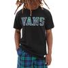 Vans T Shirts Unisex Black Crew Neck Moderate Straight Fit VN0A7S5XBLK
