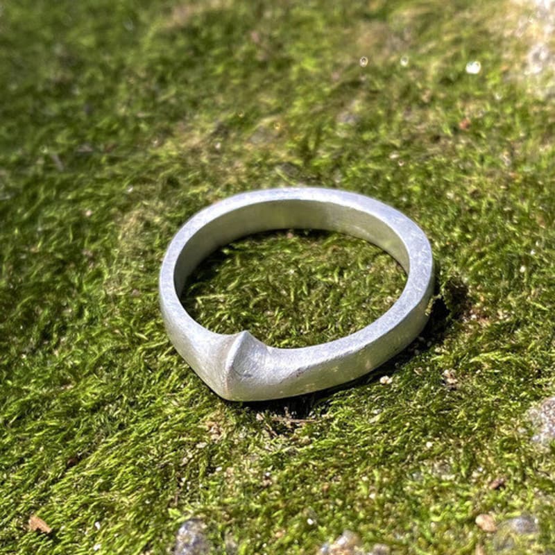 Vacactsilver S One Pointed Ring