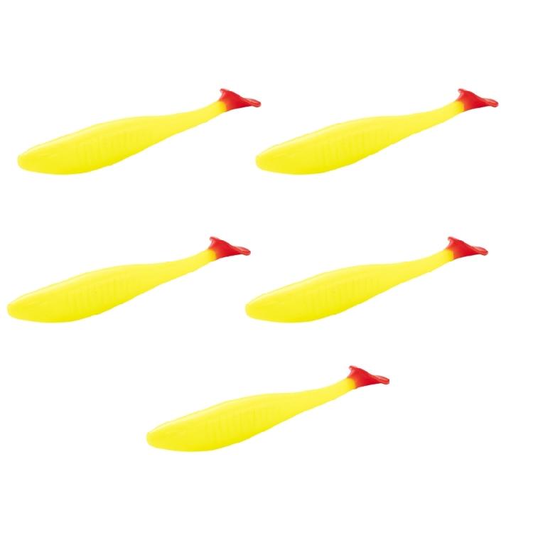 5Pcs Paddle Tail Swimbaits 10cm Fishing Lure Artificial Baits Swim Baits for Saltwater Soft Fishing Lures