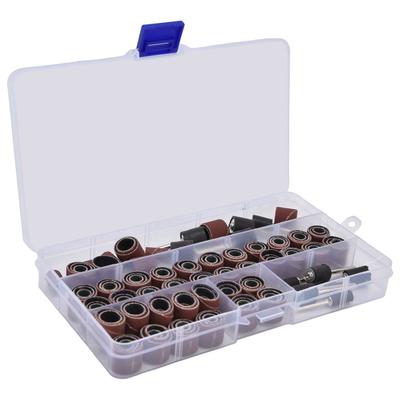 132Pcs Sanding Drum Set 120Pcs Sander Sleeves 12Pcs Mandrels Rotary Tool Accessories