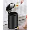 6L/8L/12L Household Large Capacity Rubbish Bin Auto Soft Close Stainless Steel Dustbin Minimalist Design Trash Bin