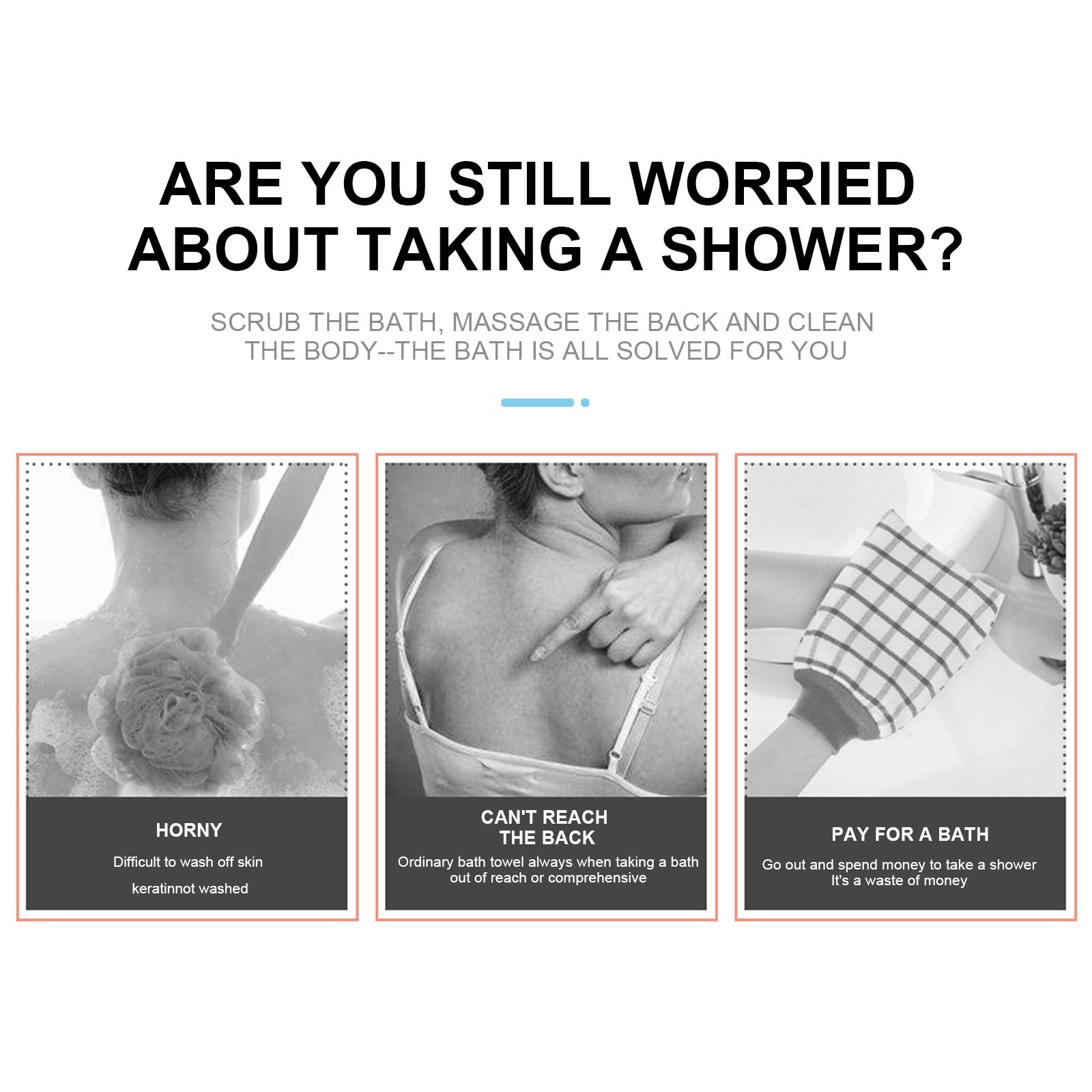 

Силиконовые мочалки для спины Прочное двустороннее полотенце для отшелушивания грязи и омертвевших клеток Type 2