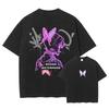 Japanese Anime Demon Slayer Pattern Washed Tshirt for Unisex and Women with Printed Pattern Unisexs Anime Fan Tshirt