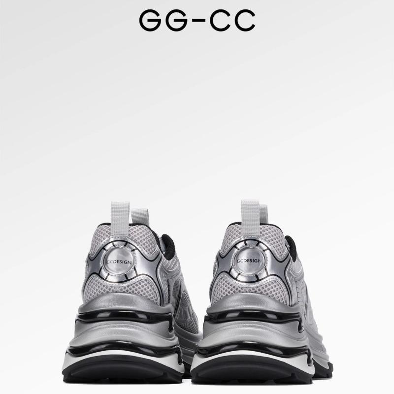 Spring and Autumn Fashion Silver Thick-soled Heightening Daddy Shoes Women's Sneakers