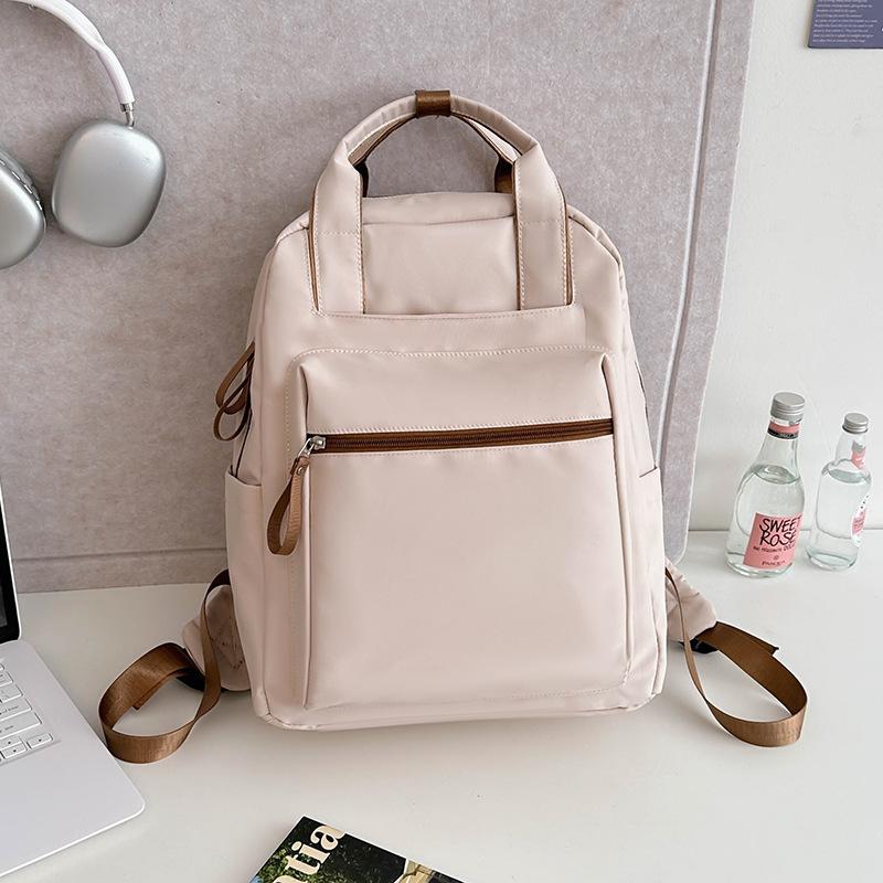 Schoolbag new college students multi-functional commuter bag travel simple backpack portable backpack junior high school students tutoring bag