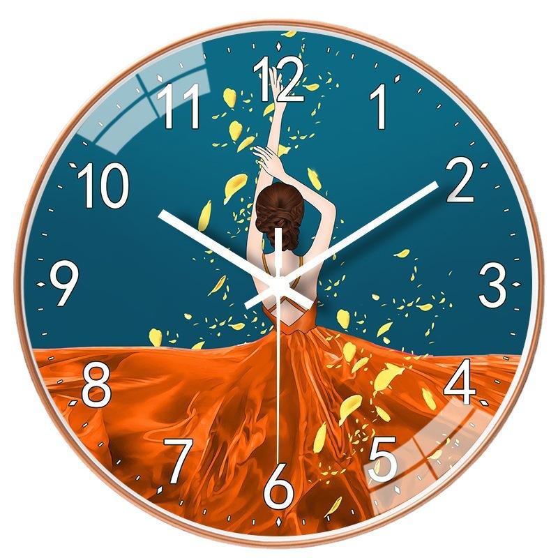 12-inch 30cm simple clock household wall clock living room stylish personalized decoration mute bedroom clock