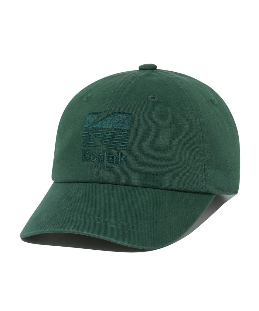 KODAK Relaxed Fit Tone-On-Tone Logo Embroidered Ball Cap Green