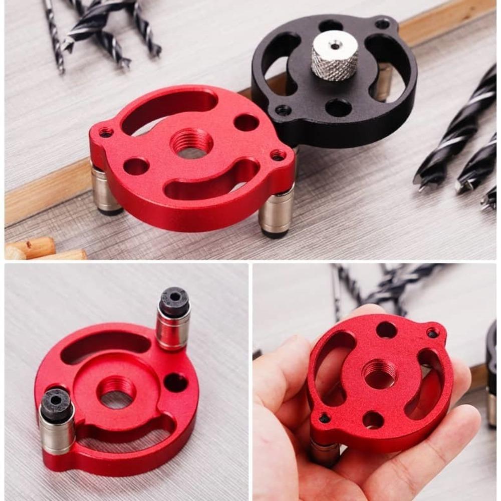 3-10mm Woodworking Self-Centering Dowel Jig Handheld Drill Guide Locator Straight Holes Wood Panel Hole Puncher Locator Tool