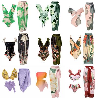 2023 Show Thin Beach Holiday Hot Spring Bathing Suit French Conjoined Bikini Restoring Ancient Ways Summer Swim Women Swimwear