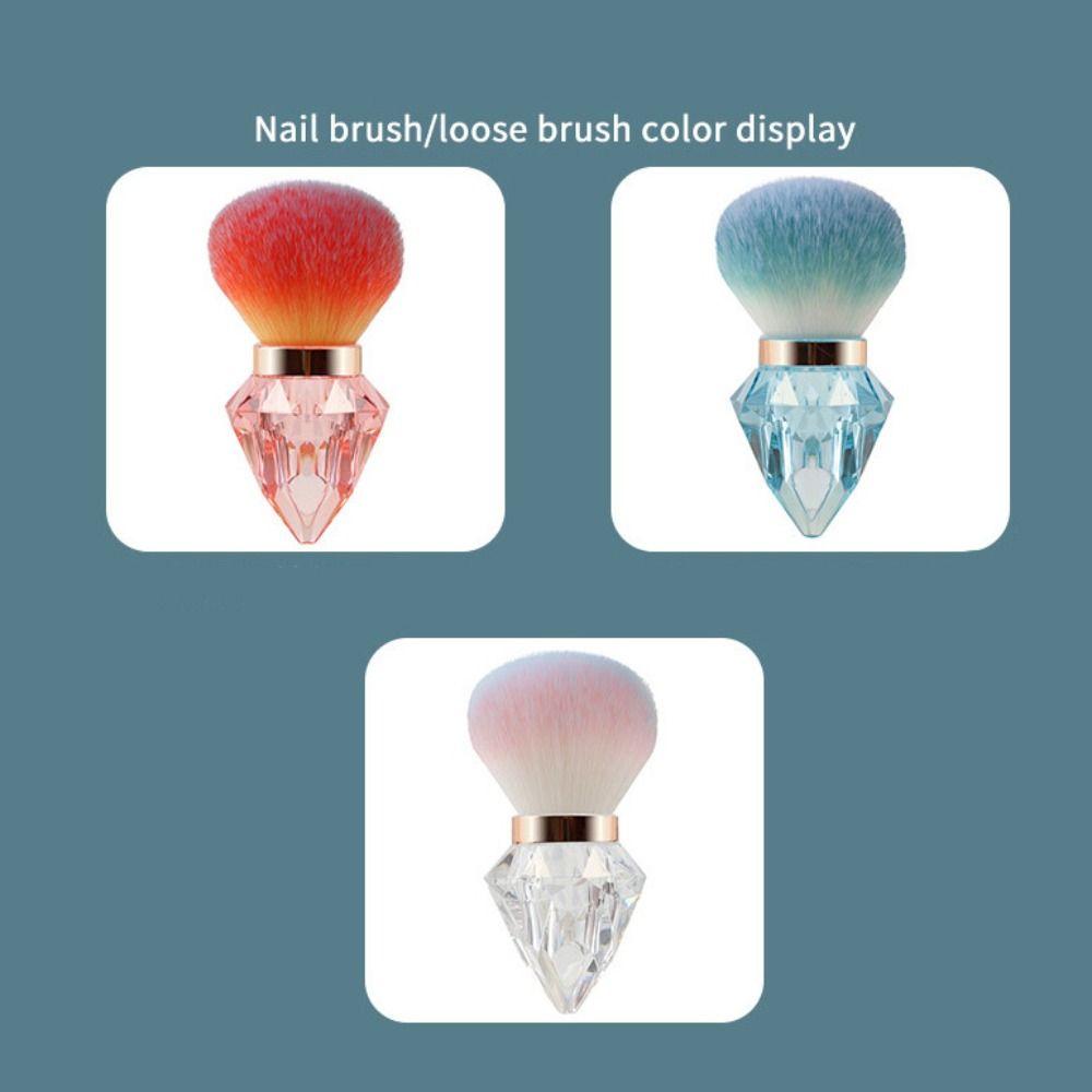 Dust-proof Nail Cleaning Brush with Box Makeup Brush Mini Powder Blusher Brush Makeup