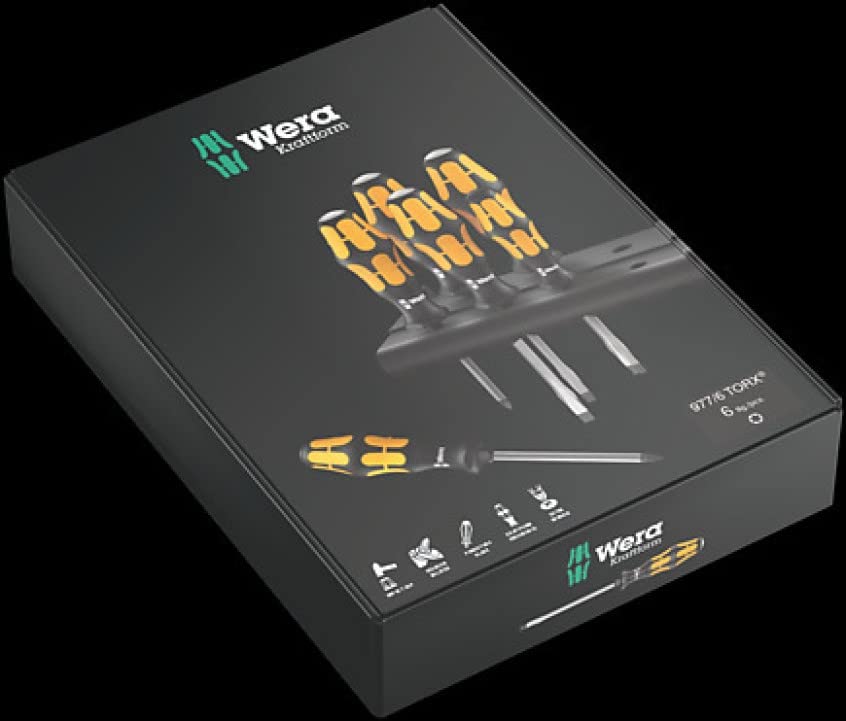 WERA Chisel Torx Driver Set 024410 6-Piece (TX15, TX20, TX25, TX27, TX30, TX40)