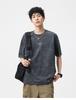 Vintage Tie Dye Embroidered Hanging Loose Men's Short Sleeved T-shirt
