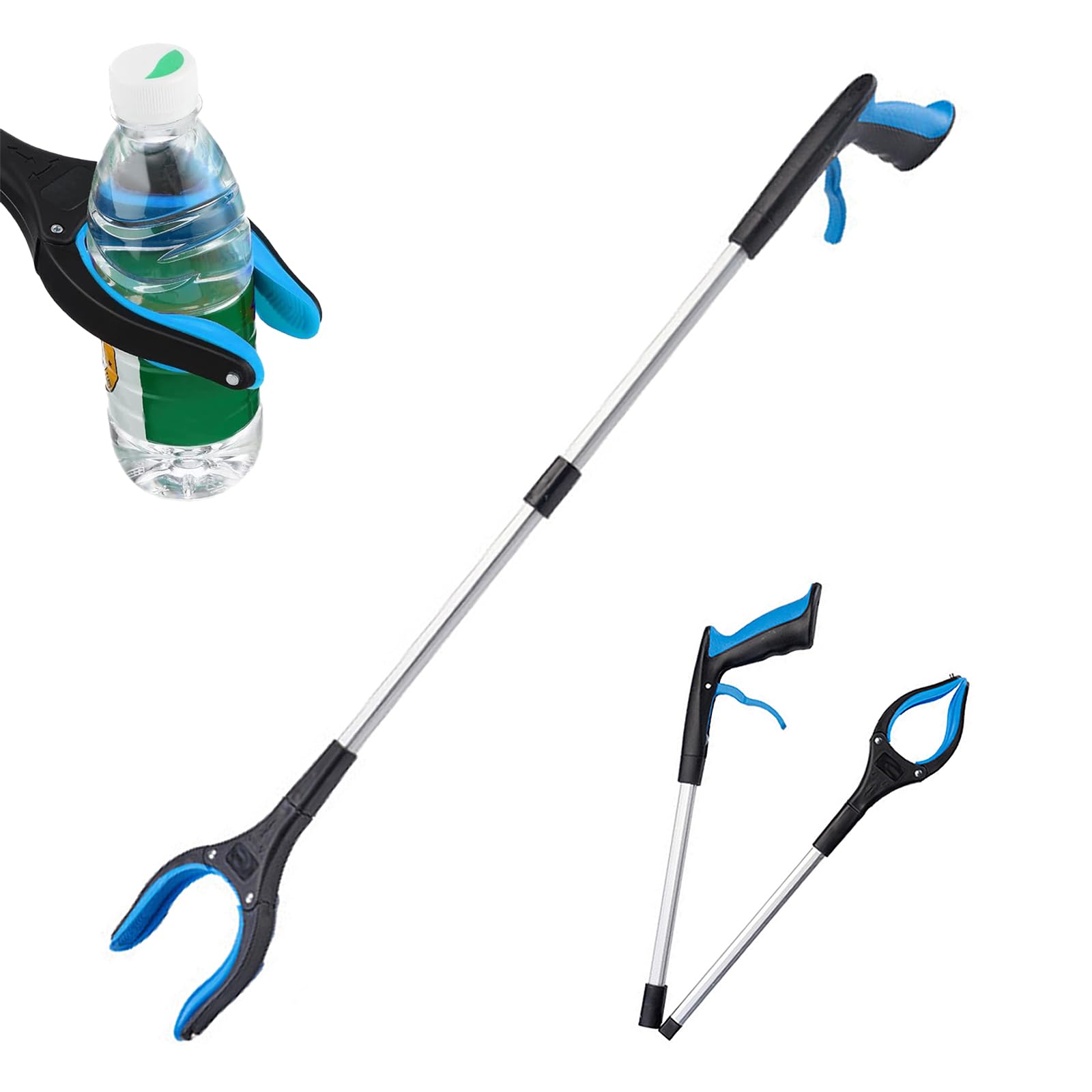 

LKCCTK Foldable Magic Hand Long Reach Arm Clamp with 82cm Easy to Trash Adjustable Tip Excellent Grip Magic Grab Bar Magnet, Long, Versatile,