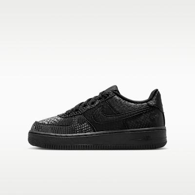 Nike Air Force 1 Low top Kids Skateboarding Shoes Black Unisex 36
