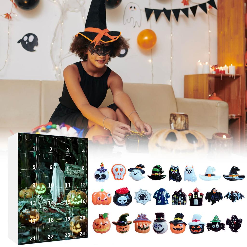 3D Adventní 24denní odpočítávací kalendář Halloweenské odpočítávání 24denní série kalendář naslepo