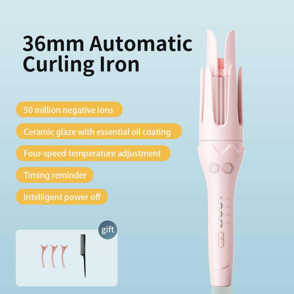 

Automatic Hair Curler 36Mm Auto Rotating Curling Iron Negativeion Hair Curling Iron Roller Electric Curlywaver Iron Styling Tool EU